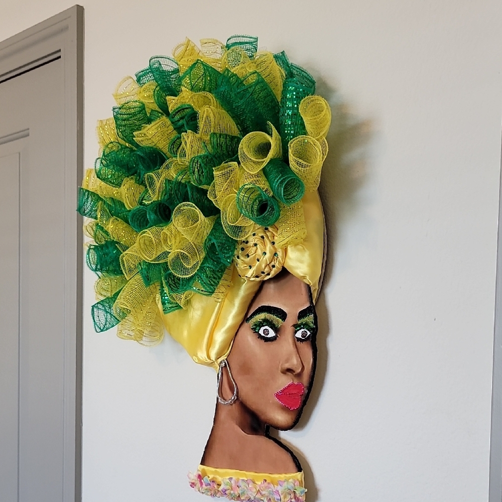 Yellow and Green Art Decals for Wall Decor